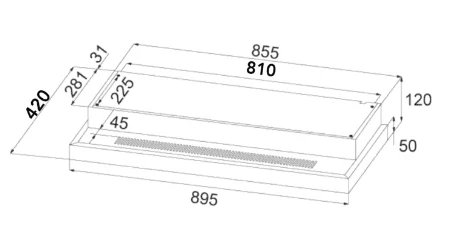 EF HB BI 2730 A Induction Hob 70CM + EFCH 9204T BK Cooker Hood 90CM - Image 7