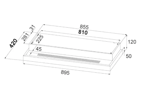 EF HB BI 583 A 60cm Ceramic Built-in Induction Hob + EFCH 9234T BK Cooker Hood 90CM - Image 6
