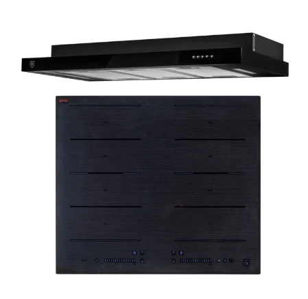 EF HB BI 584 FA Induction Hob 60CM + EFCH 9202T BK Cooker Hood 90CM - Image 2