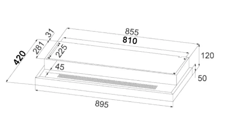EF HB BI 584 FA Induction Hob 60CM + EFCH 9202T BK Cooker Hood 90CM - Image 5