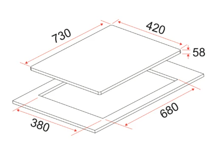 EF HB IV 2734 A Combi Hob 70CM + EFCH 9204T BK Cooker Hood 90CM - Image 4