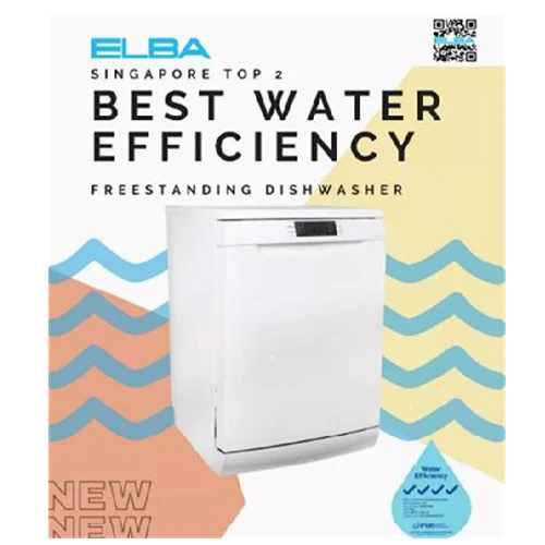 Elba EBDW 1481M WH Freestanding Dishwasher - 4 Tick 60CM - Image 4