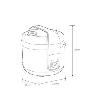 Electrolux E4RC1-680S 1.8L Rice Cooker - Pebble Grey - Image 4