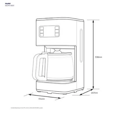 Electrolux E5CM1-80ST 1.25L UltimateTaste 500 Drip Coffee Maker - Image 6