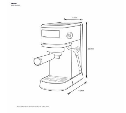 Electrolux E5EC1-50ST 1L UltimateTaste 500 Espresso Coffee Maker - Image 7