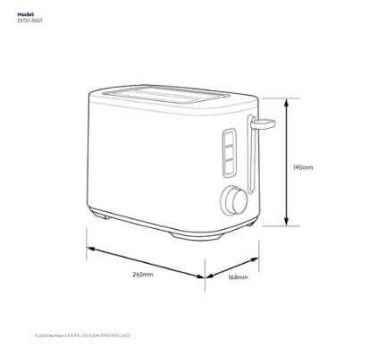 Electrolux E5TS1-50ST2 slice UltimateTaste 500 Toaster - Image 6