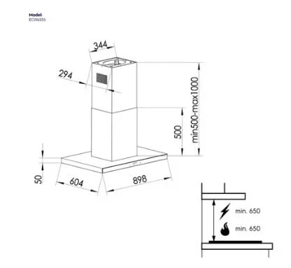 Electrolux ECI9455S 90cm UltimateTaste 500 Island Extractor Hood - Image 7