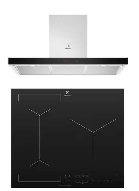 Electrolux ECT9740S 90cm UltimateTaste 500 chimney cooker hood+Electrolux EHI635BE 60cm UltimateTaste 700 3 zone induction cooktop - Image 3