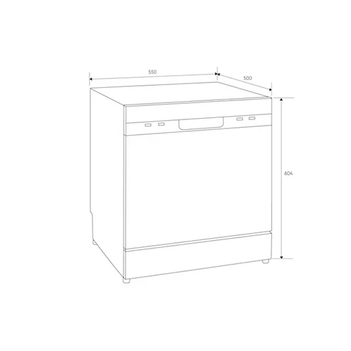 Electrolux EFC3862MS 55cm UltimateCare 300 Compact Dishwasher - Image 7