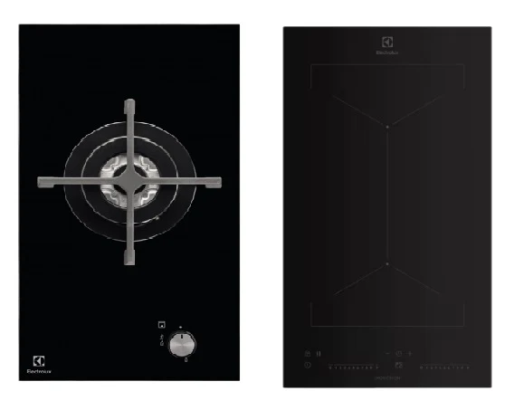 Electrolux EGC3310NVK 30cm 1-Burner Domino Gas Hob+EHI3251BE 30cm UltimateTaste 500 2-Burner Built-in Induction Hob - Image 2