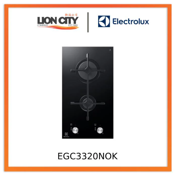 Electrolux EGC3320NOK (LPG/PUB) 30cm UltimateTaste 300 Built-in Gas Hob With 2 Burners