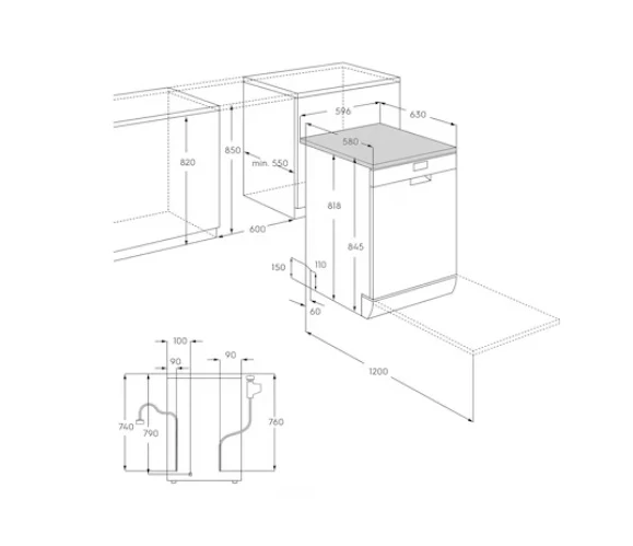 Electrolux ESA47220SW 60cm UltimateCare 300 Freestanding Dishwasher With 13 Pace Settings - Image 6