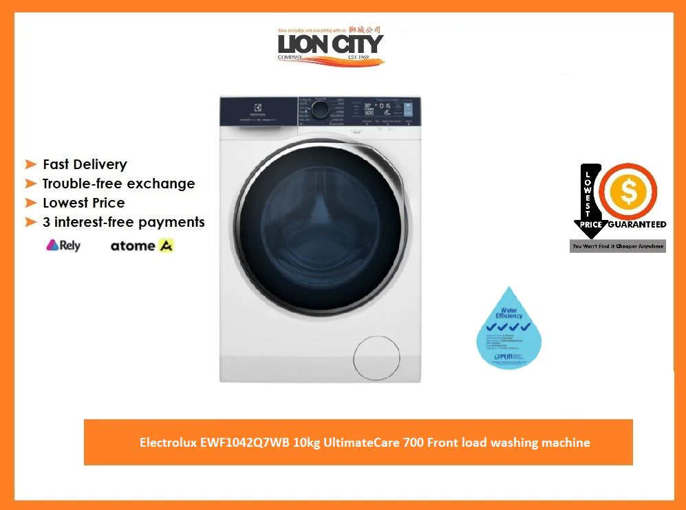 Electrolux EWF1042Q7WB 10kg UltimateCare 700 Front load washing machine