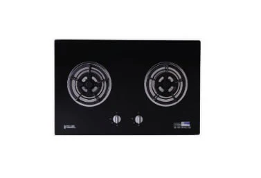 Ellane 60cm/90cm Slimline Hood With Black Panel EH-9280 + Ellane WG-2SV 80cm 2 Burner Glass Gas - Image 3
