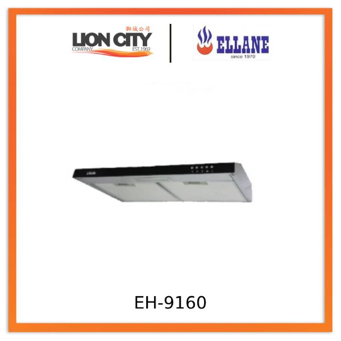 Ellane EH-9160 60cm Slimline Hood With Black Panel