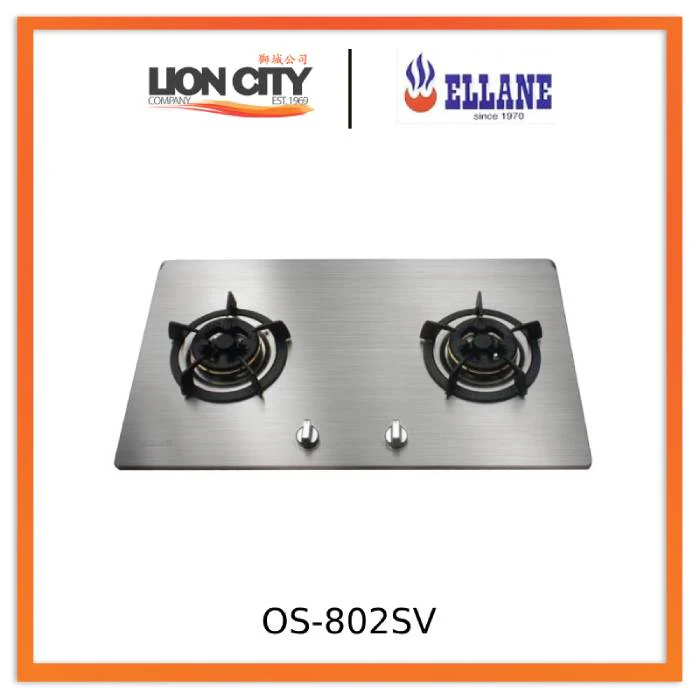 Ellane OS-802SV 2 Burners Stainless Steel Gas Hob 86cm