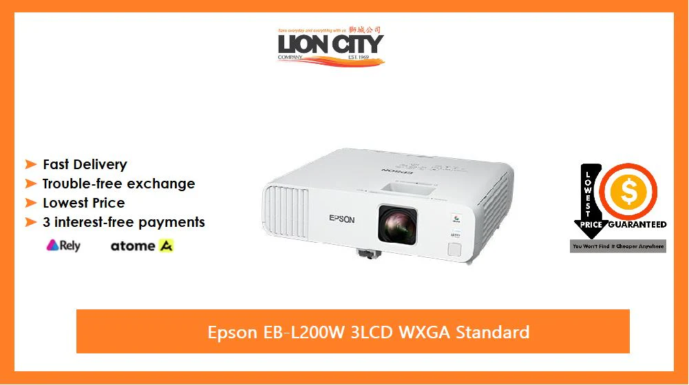 Epson EB-L200W 3LCD WXGA Standard