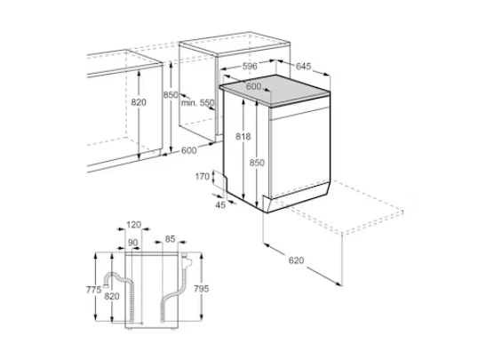 Electrolux ESA47200SX 60cm UltimateCare 300 Freestanding Dishwasher With 13 Place Settings - Image 7