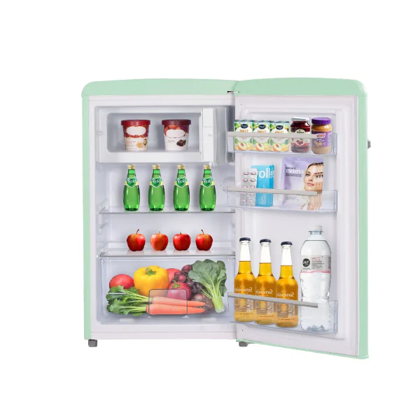 EuropAce ER5118EGN 108L Retro 1 Door Fridge 3 Ticks & Freezer Compartment - Image 5