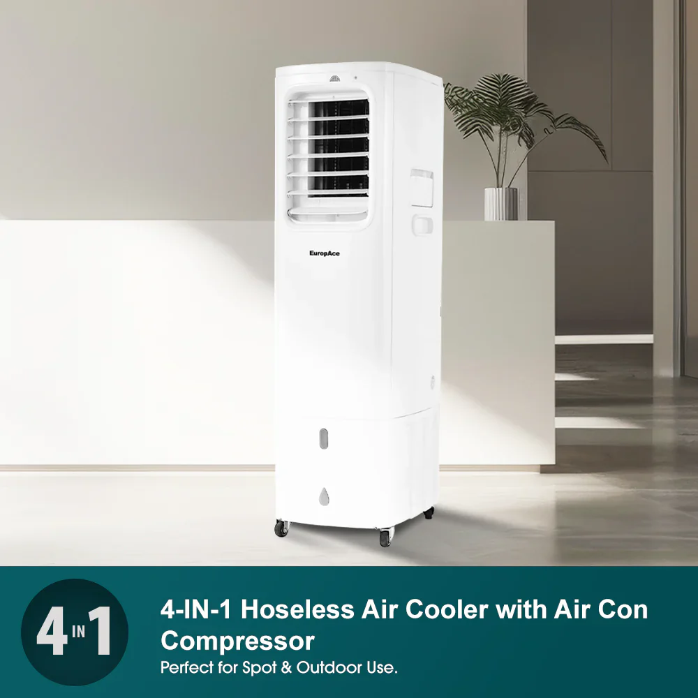 Europace EHAC13DH1WH 4-IN-1 Hoseless Spot Cooler with Air Con Compressor Hybrid Cooling Technology 13K BTU of Cooling Power - Image 5