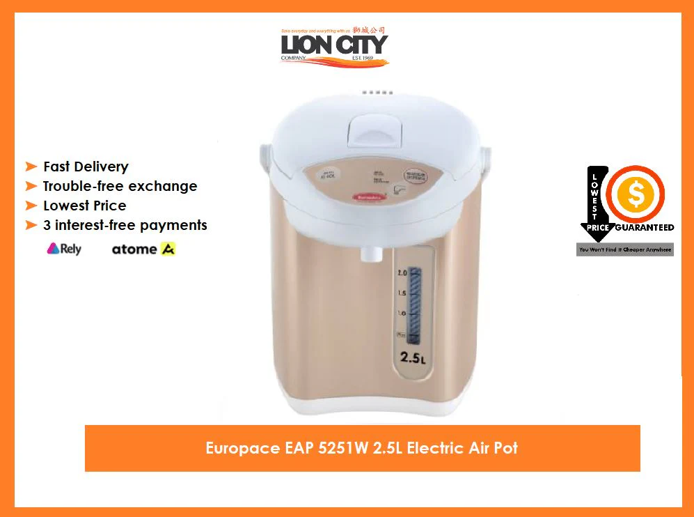 Europace EAP 5251W 2.5L Electric Air Pot