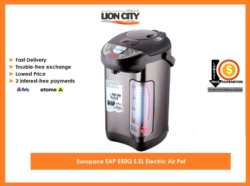 Europace EAP 550Q 5.5L Electric Air Pot
