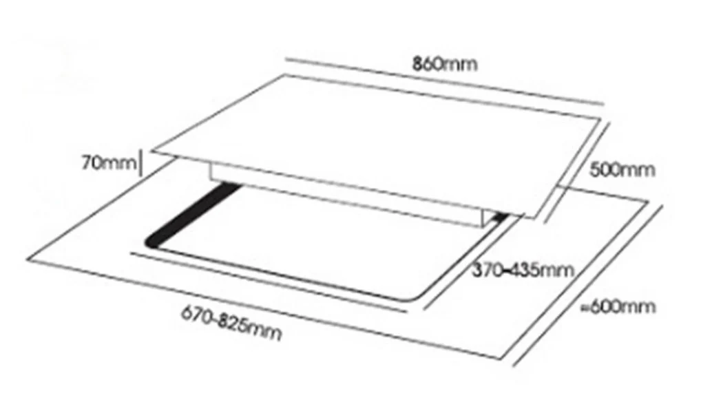 Europace EBH3291U (LPG) OTIMMO 2 Burner 90CM Stainless Steel Built-in Gas HOB - Image 3