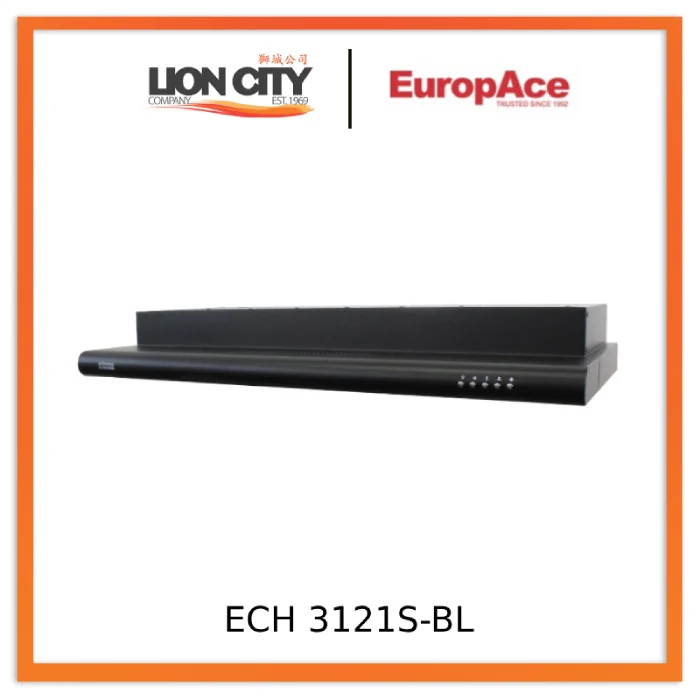 OTIMMO BY EUROPACE ECH 3121S : 90CM DELUXE CURVE SLIM HOOD (BLACK / STAIN STEEL) - 2 YEARS WARRANTY - Image 3