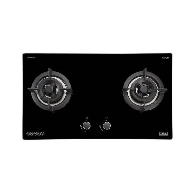 Europace ECH3121S 90cm Deluxe Slim Curve Hood + EBH 6281S 2 Burners 80cm Slim Hob (Schott Glass) - Image 2