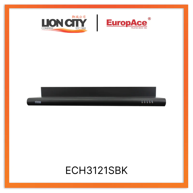 Europace ECH3121S/ECH3121SBK 90cm Slim Hood Dual Motor