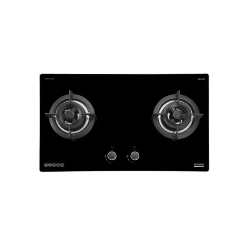 Europace ECH5501DBK 90cm Slimline Hood + EBH3291U OTIMMO 2 Burner 90CM Stainless Steel Built-in Gas HOB - Image 2