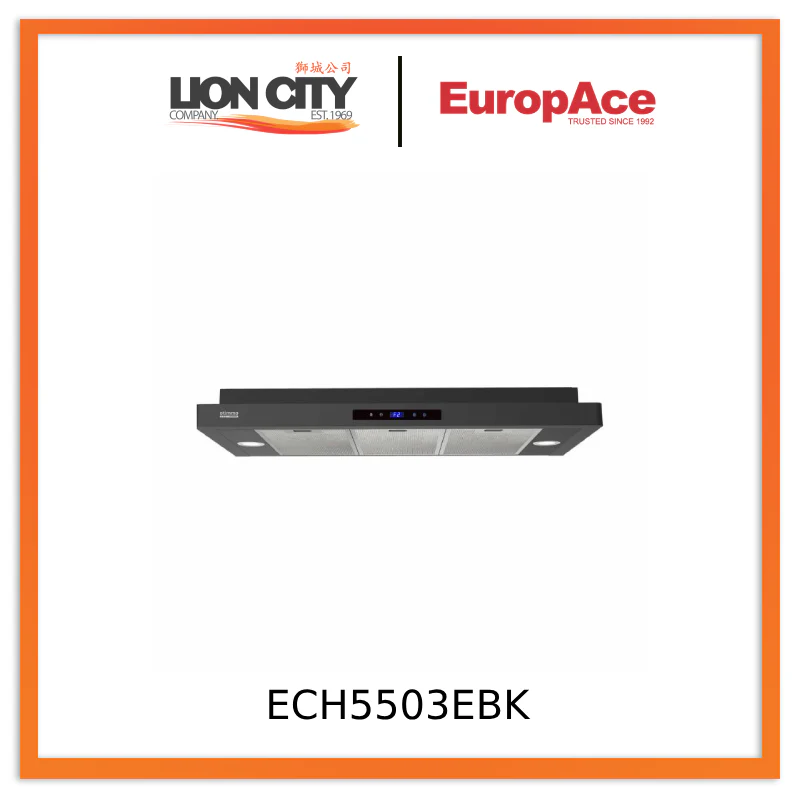 Europace ECH5503EBK OTIMMO Slimline Hood 90CM