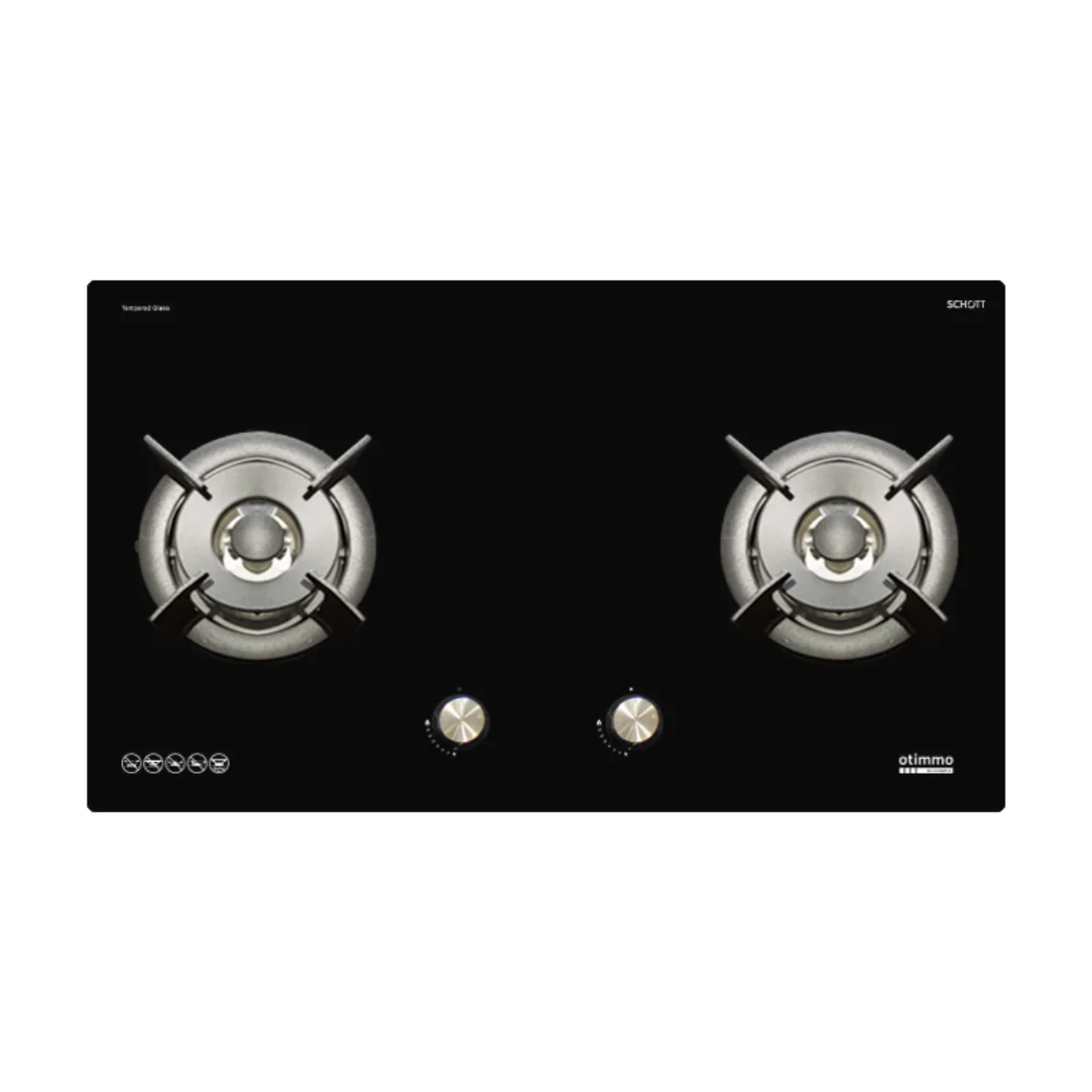 Europace ECH9128A 90cm Premium T-Chimney Hood Full + EBH6281S 2 Burner 80cm Slim Gas Cooker Hob (Schott Glass) - Image 4