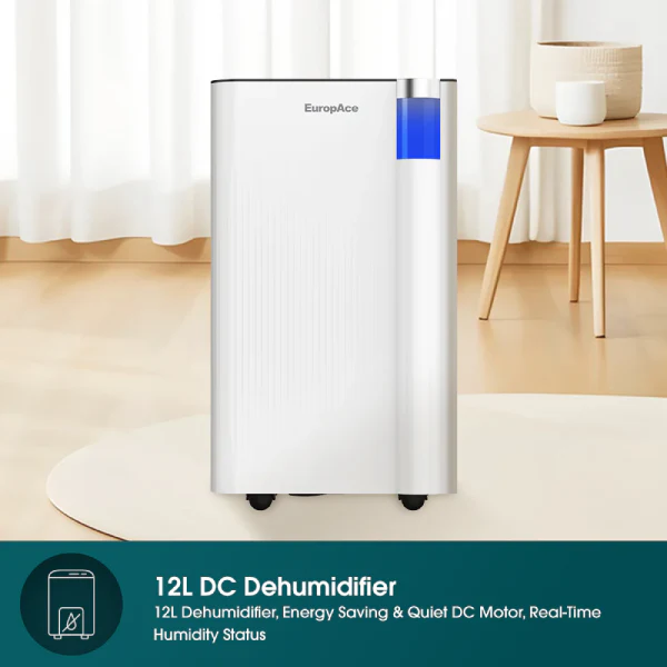 EuropAce EDH3120DDC 12L DC Dehumidifier + Laundry Dryer Lower Noise Level - Image 3