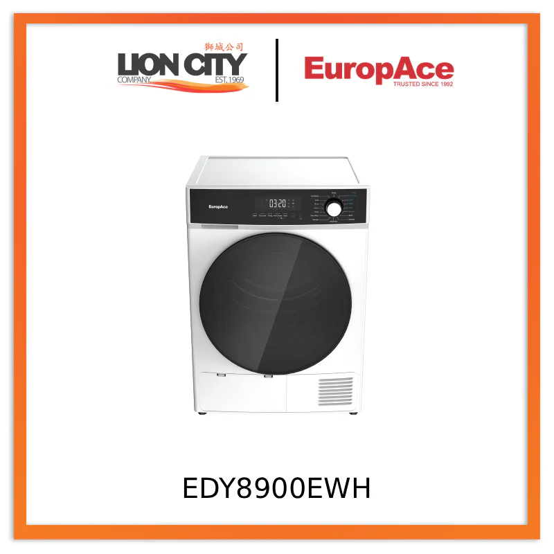 EuropAce EDY8900EGM/EDY8900EWH 9KG Heat Pump Dryer 5 Ticks Energy Saving Efficiency - Image 4