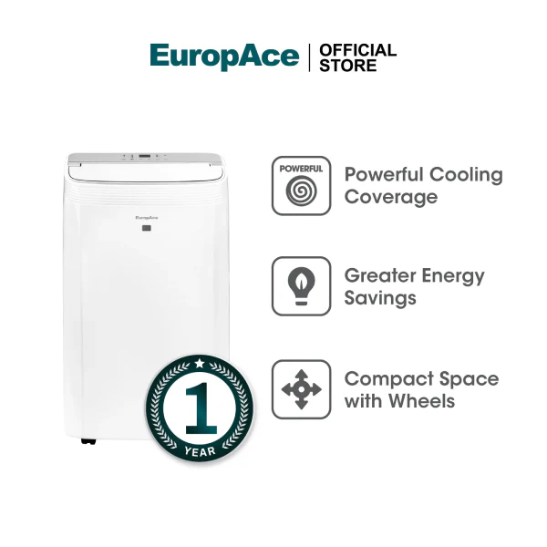 EuropAce EGAC14E3 14,000 BTU Compact Series Green Portable Aircon 320sqft, Compact Size - Image 4
