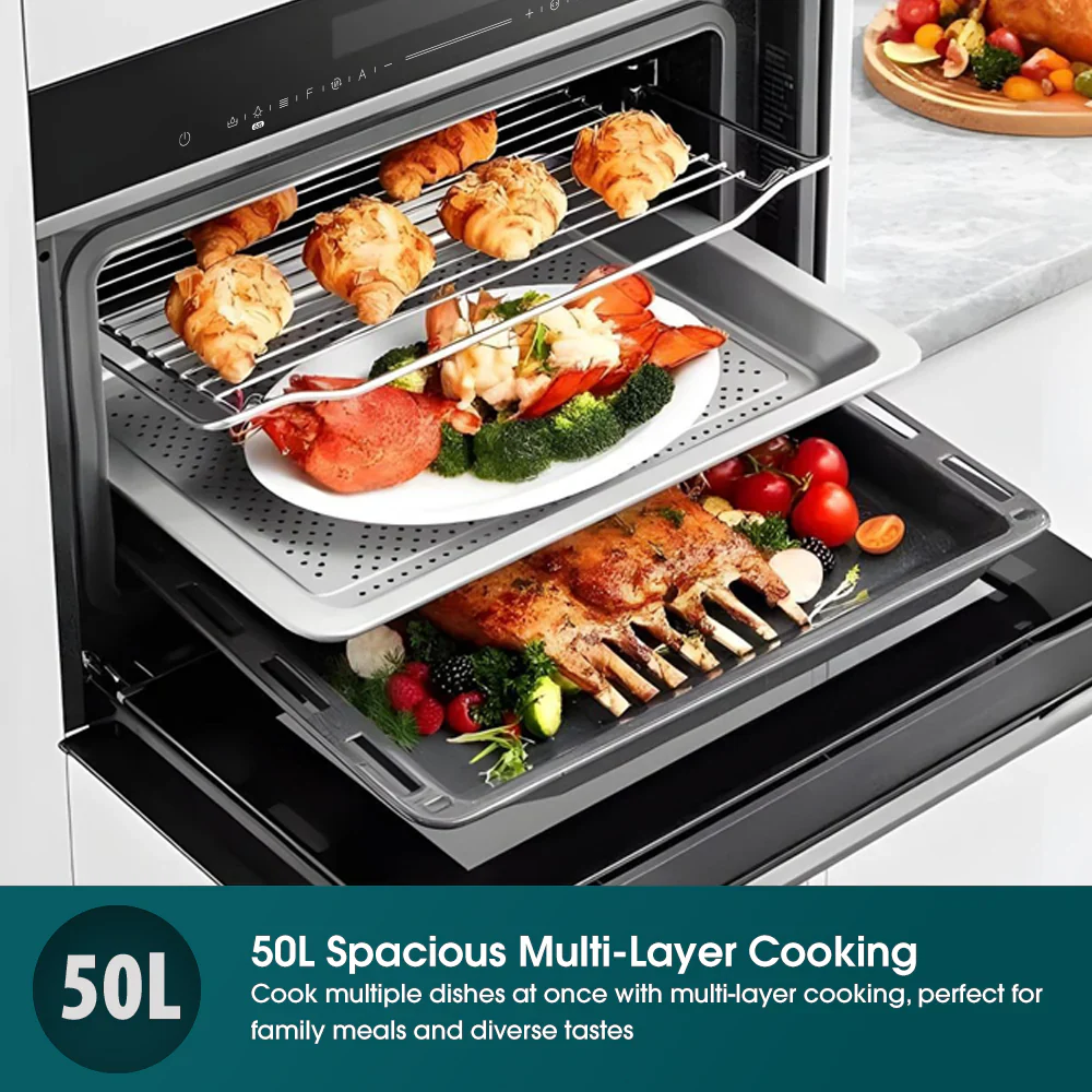 Europace EMS8500E Micro Steam Pro 4-in-1 Microwave Steam Oven 50L - Image 4