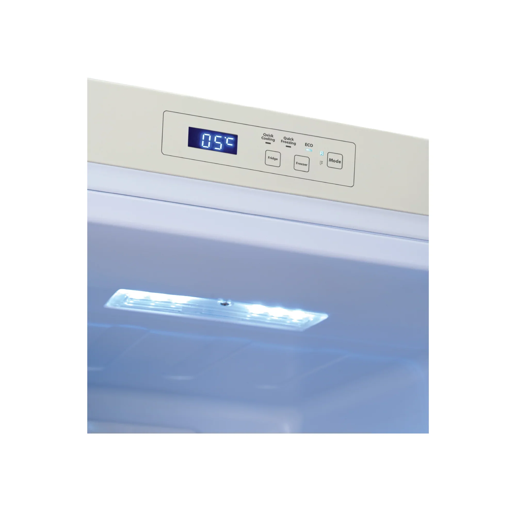 Europace ER 7178A ER7178AWH 170L Retro 2 Door Bottom Mount Fridge White - Image 3