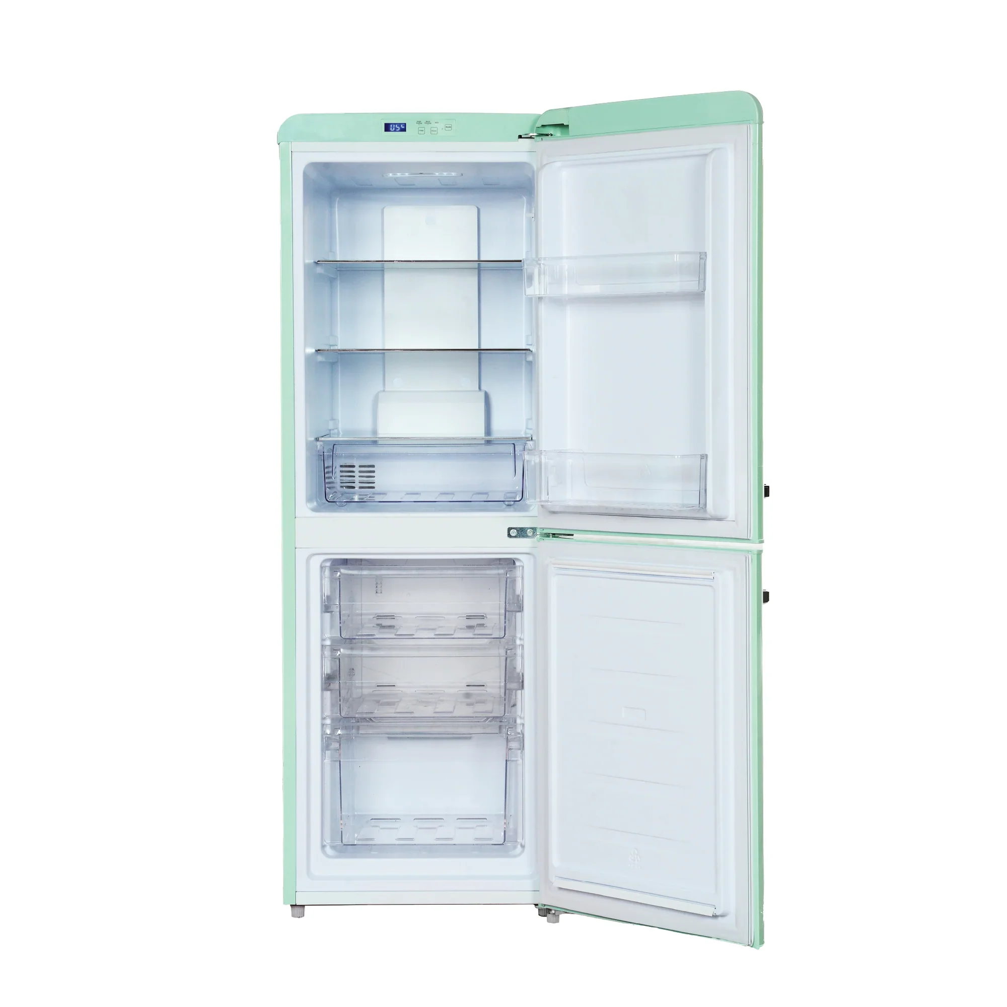 Europace ER7178AGN 170L Retro 2 Door Refrigerator in Pastel Green - Image 5