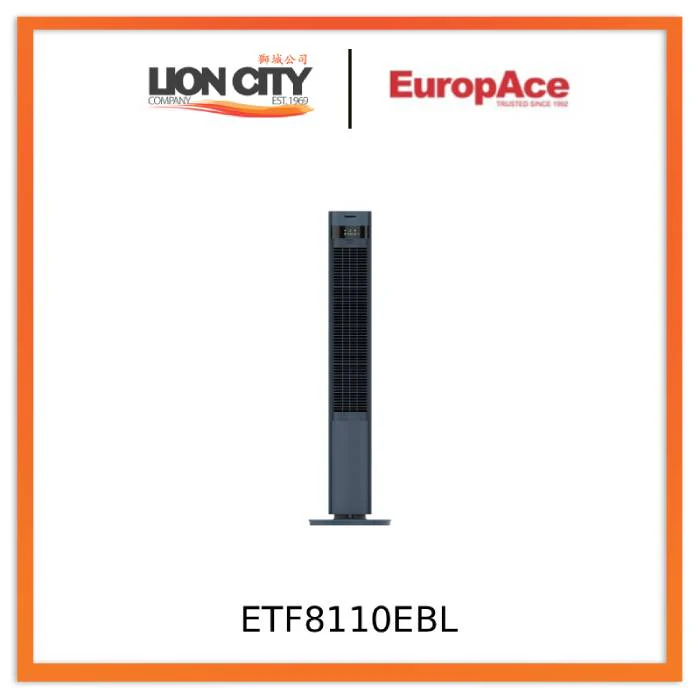 Europace ETF8110EBL / ETF8110EGY BreezeMax 44" DC Tower Fan