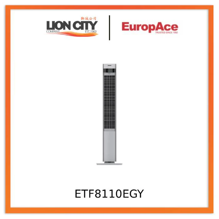 Europace ETF8110EBL / ETF8110EGY BreezeMax 44" DC Tower Fan - Image 5