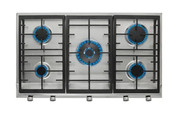 EX 90.1 5G AI AL DR CI Stainless Steel Gas Hob With Frontal Control Knobs of Butane and Natural Gas - Image 2