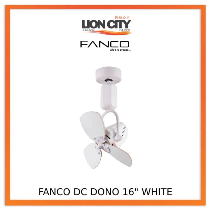 Fanco Dono 16" DC Wall/Corner Fan with Remote - Image 3