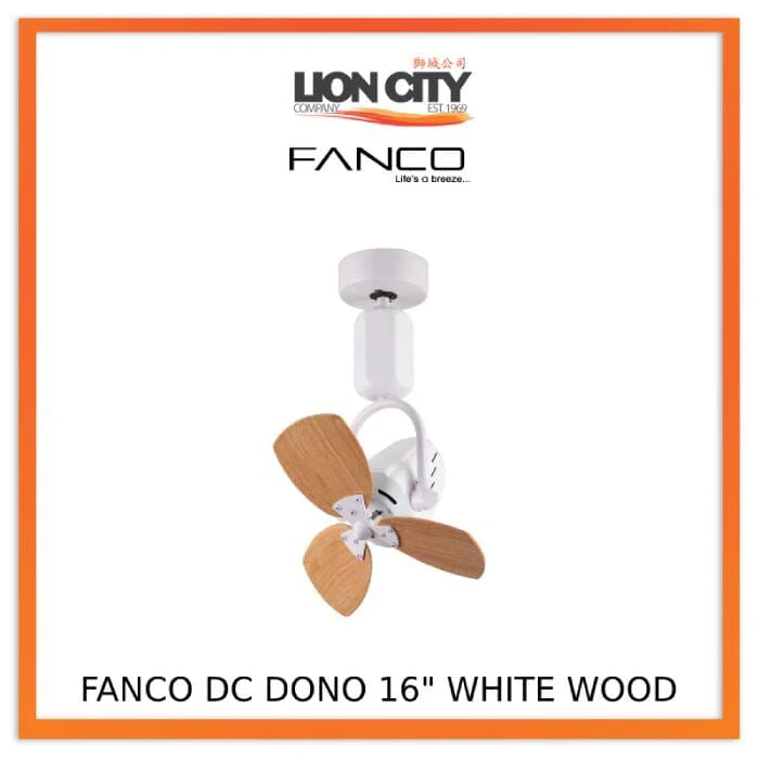 Fanco Dono 16" DC Wall/Corner Fan with Remote - Image 4