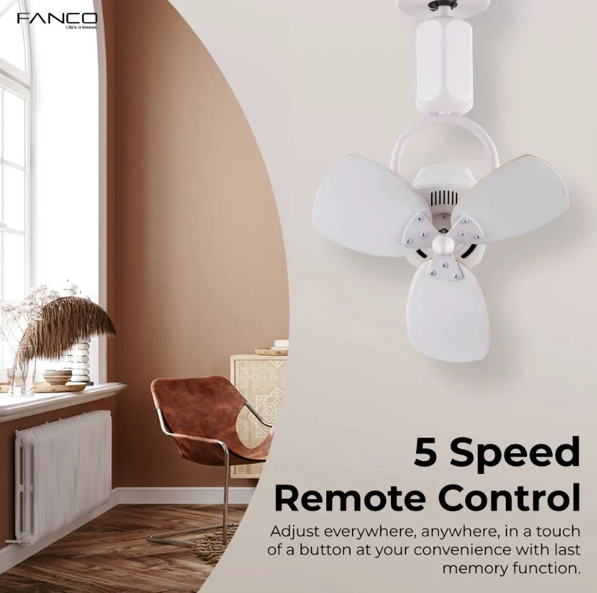 Fanco Dono 16" DC Wall/Corner Fan with Remote - Image 6