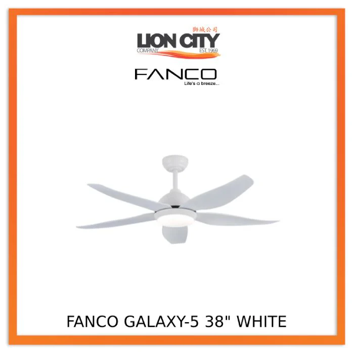 Fanco Galaxy 5 38"/ 48"/56" DC LED Ceiling Fan - Image 2