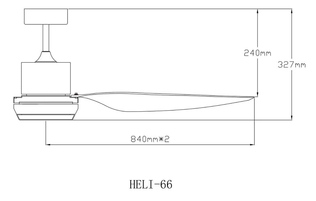 Fanco Heli 66" Madeira DC Ceiling Fan - Image 4