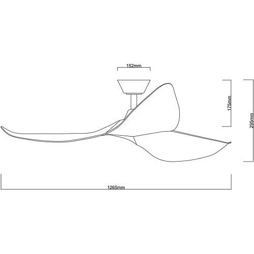 Fanco Huracan 52" DC Ceiling Fan Without Light - Image 4