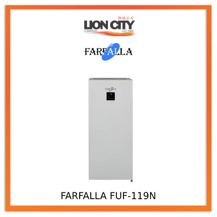 Farfalla FUF-119NF Frost Free Upright Freezer 119L