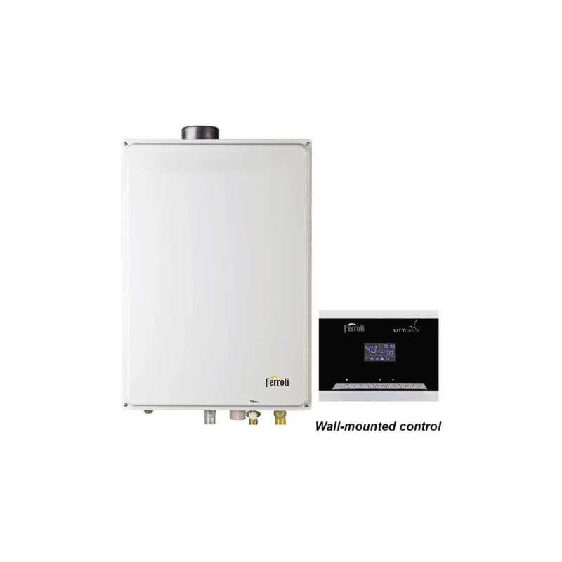 Ferroli GS 20 IE BIP TG (I) Indoor Preheat Gas Water Heater - Image 2